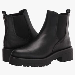 Sam Edelman Black Leather Waterproof Chelsea Boots 9.5